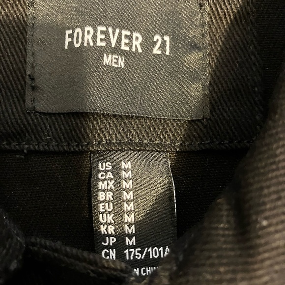Forever 21 Black denim Jacket, new - Picture 2 of 2